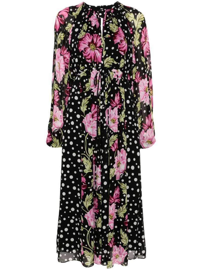 DVF Diane von Furstenberg Larsa midi dress - Black von DVF Diane von Furstenberg