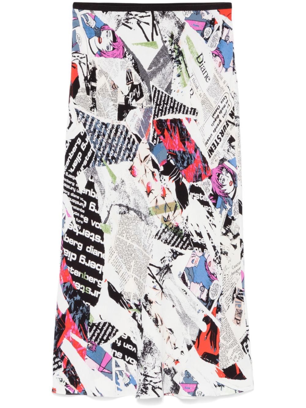 DVF Diane von Furstenberg Mae midi skirt - White von DVF Diane von Furstenberg