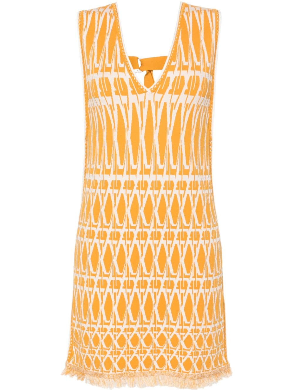 DVF Diane von Furstenberg Reilly knitted mini dress - Yellow von DVF Diane von Furstenberg