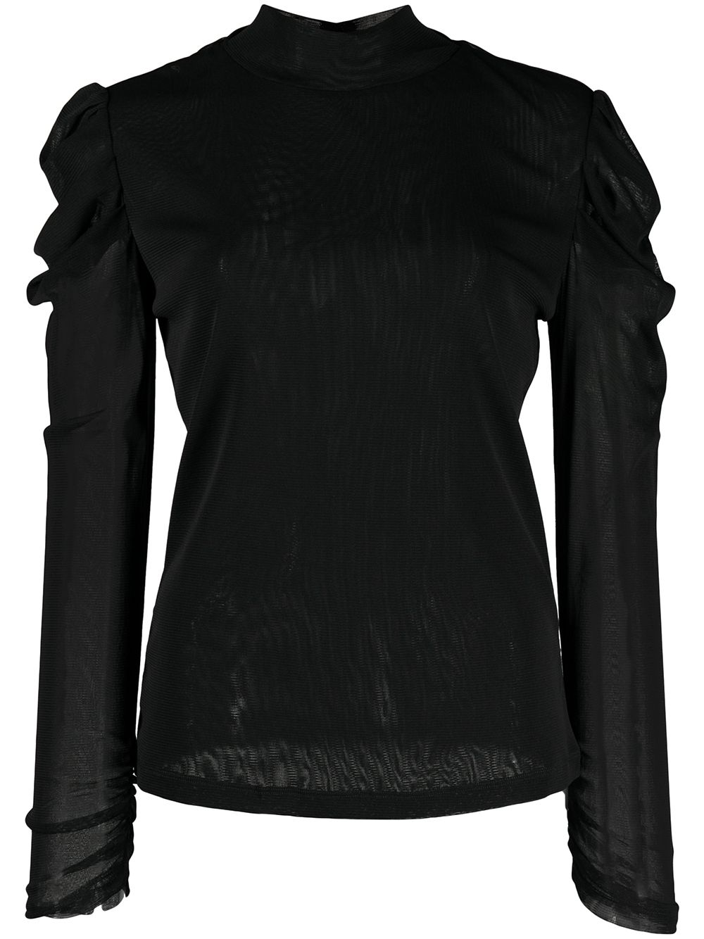 DVF Diane von Furstenberg Remy mesh-detail top - Black von DVF Diane von Furstenberg