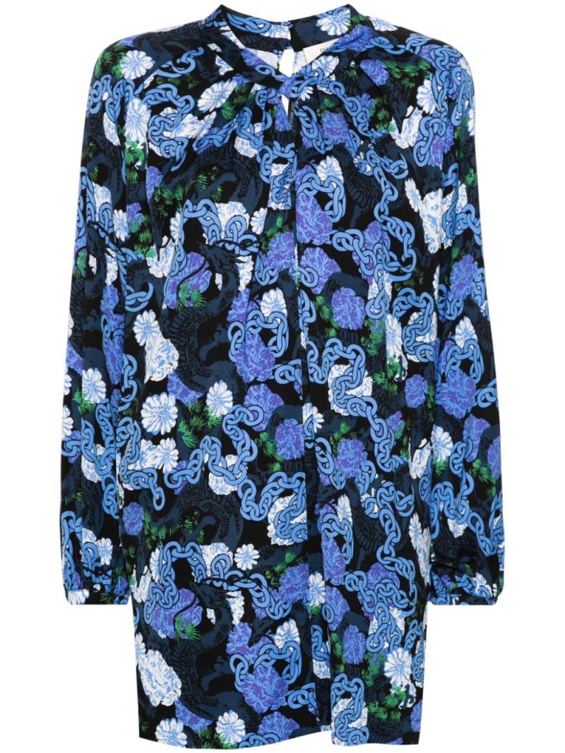 DVF Diane von Furstenberg Silka mini dress - Blue von DVF Diane von Furstenberg