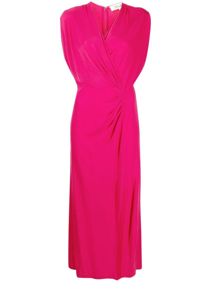 DVF Diane von Furstenberg V-neck sleeveless midi dress - Pink von DVF Diane von Furstenberg