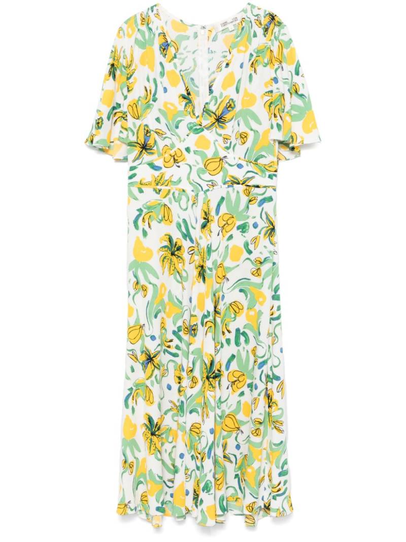 DVF Diane von Furstenberg Vibeke midi dress - White von DVF Diane von Furstenberg