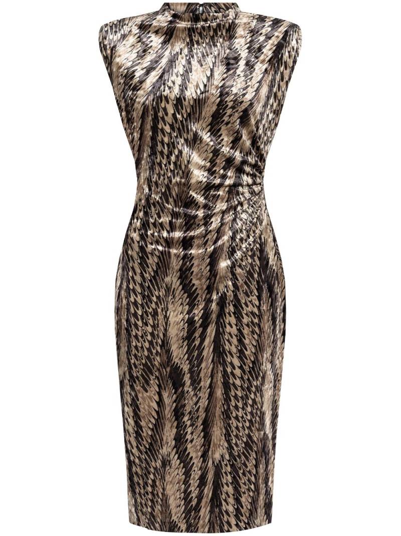 DVF Diane von Furstenberg abstract-pattern midi dress - Black von DVF Diane von Furstenberg