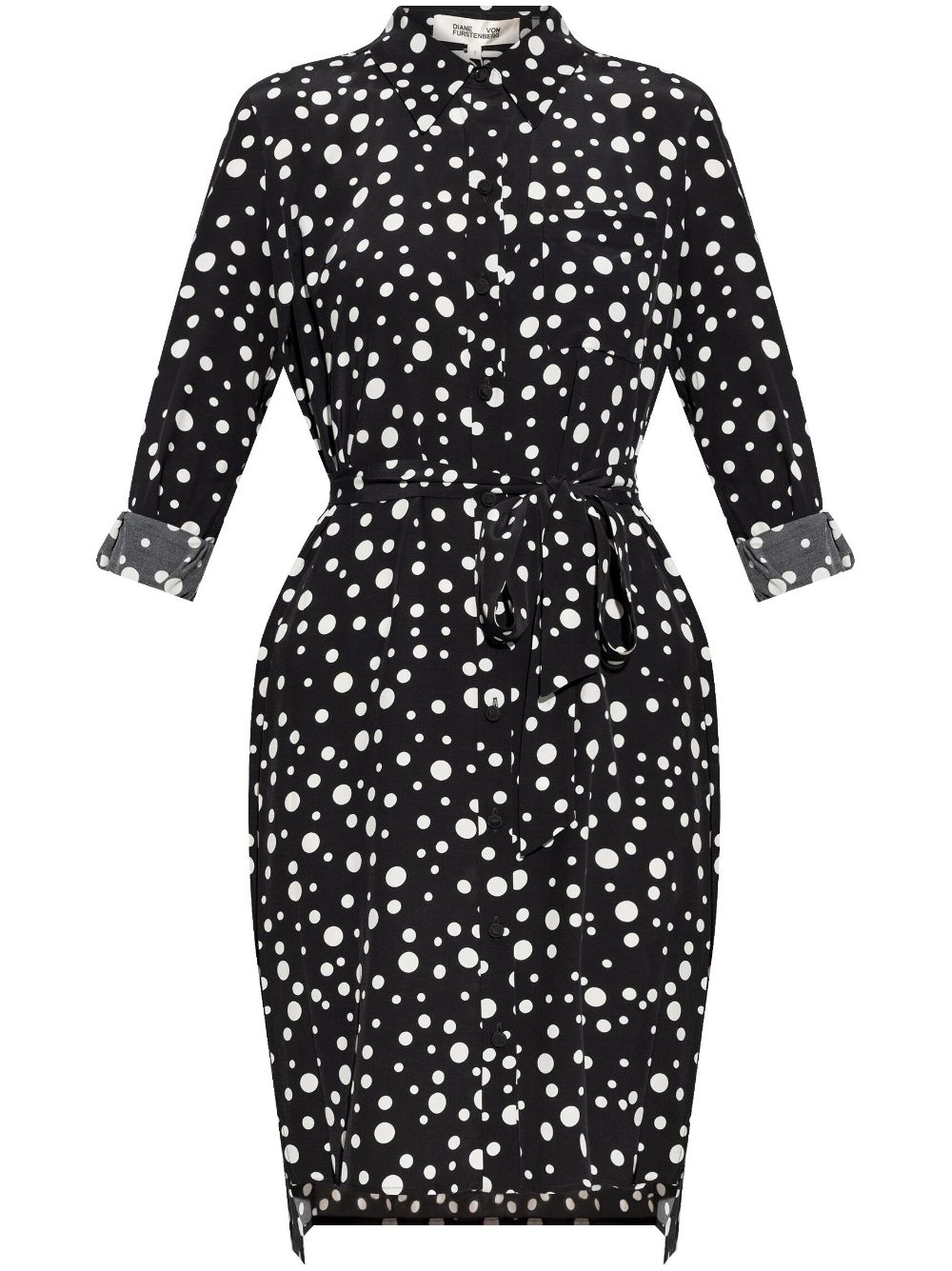 DVF Diane von Furstenberg polka dot patterned dress - Black von DVF Diane von Furstenberg