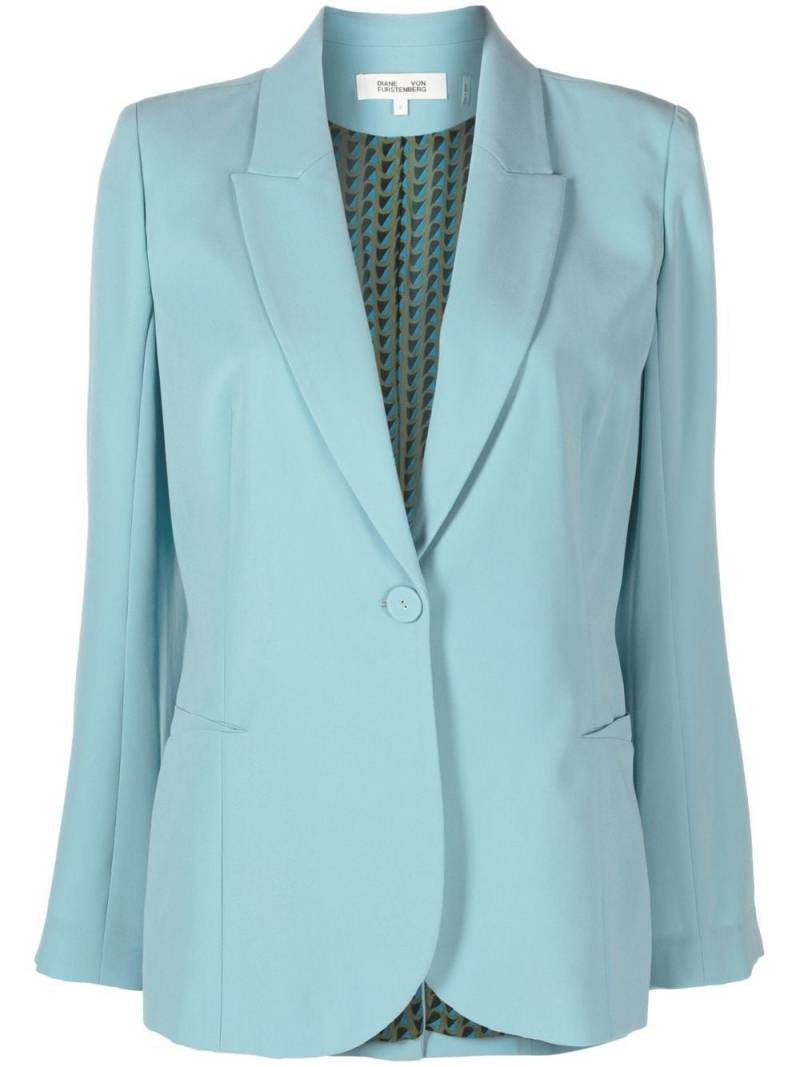 DVF Diane von Furstenberg single-breasted blazer - Blue von DVF Diane von Furstenberg