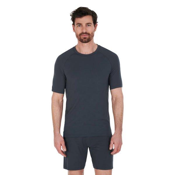 Dagsmejan - Balance Pyjama T-Shirt Nattwell, für Herren, Taubengrau, Größe M von Dagsmejan