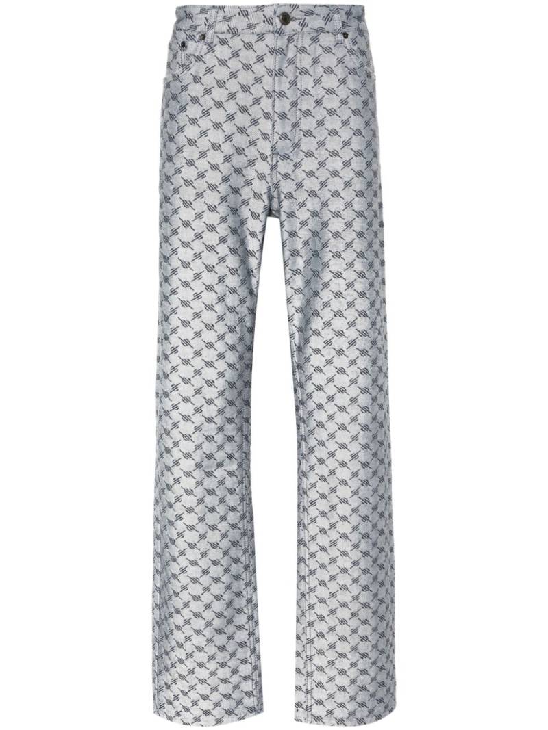 Daily Paper Avery Amba pattern-jacquard Jeans - White von Daily Paper