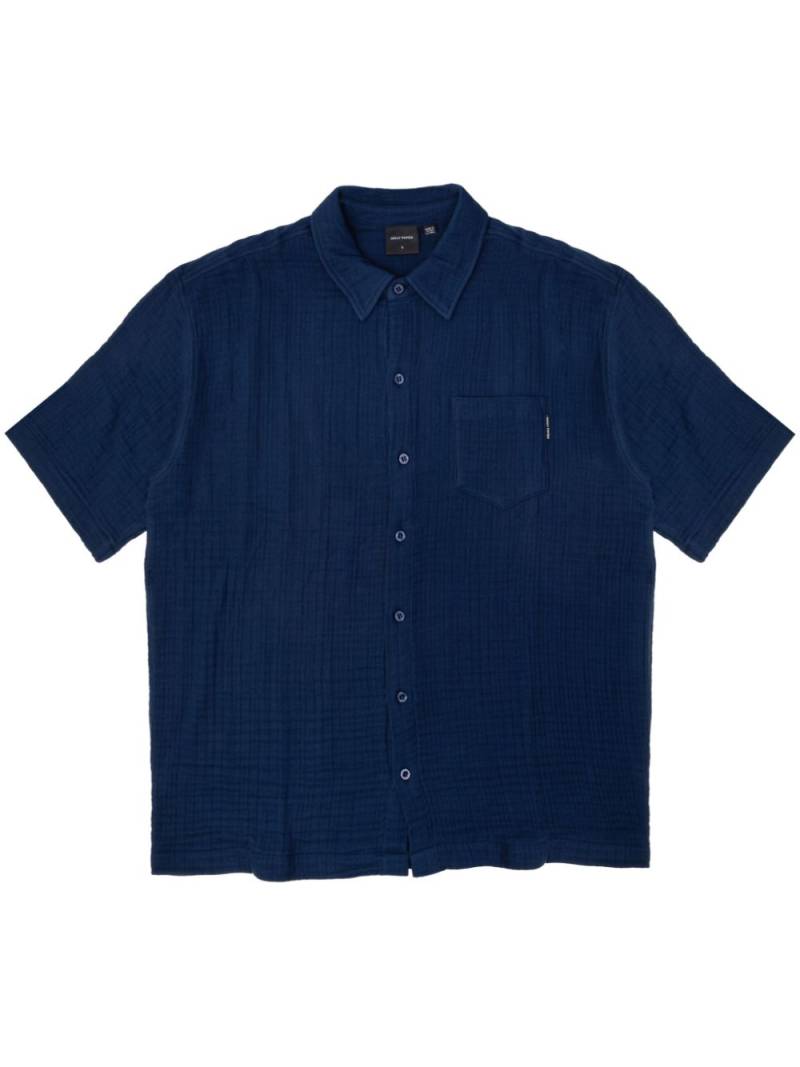 Daily Paper Enzi seersucker cotton shirt - Blue von Daily Paper