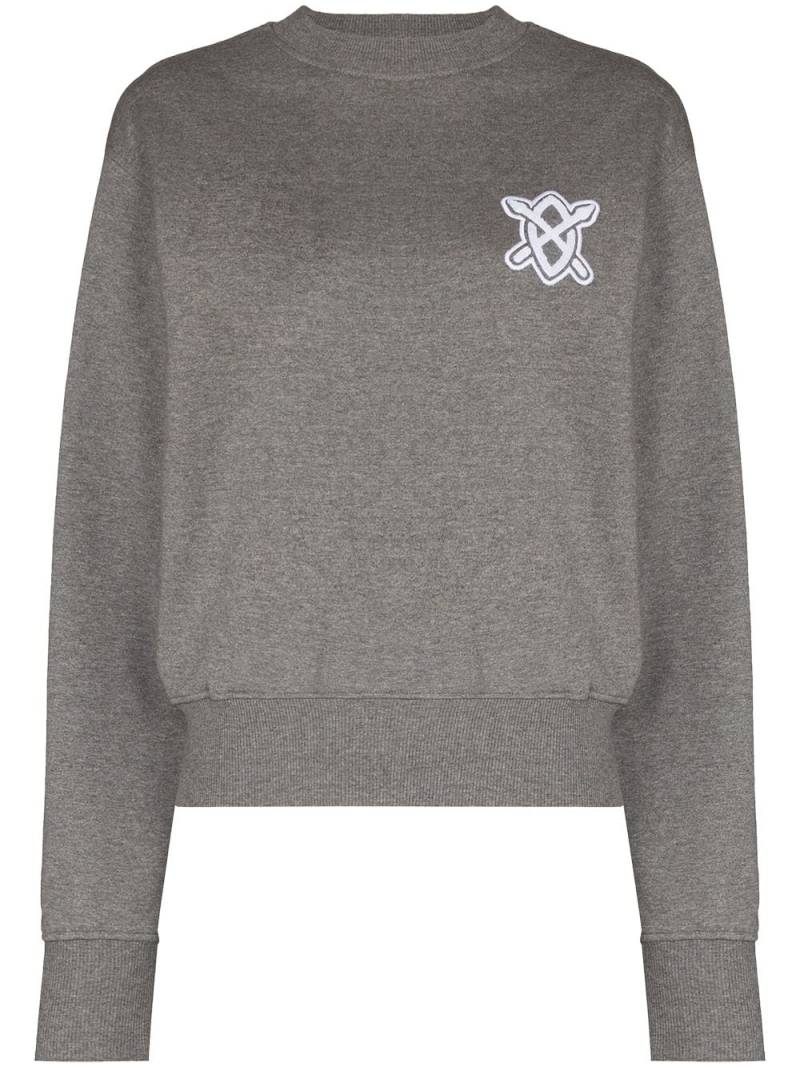 Daily Paper Hovvie logo-embroidered sweatshirt - Grey von Daily Paper