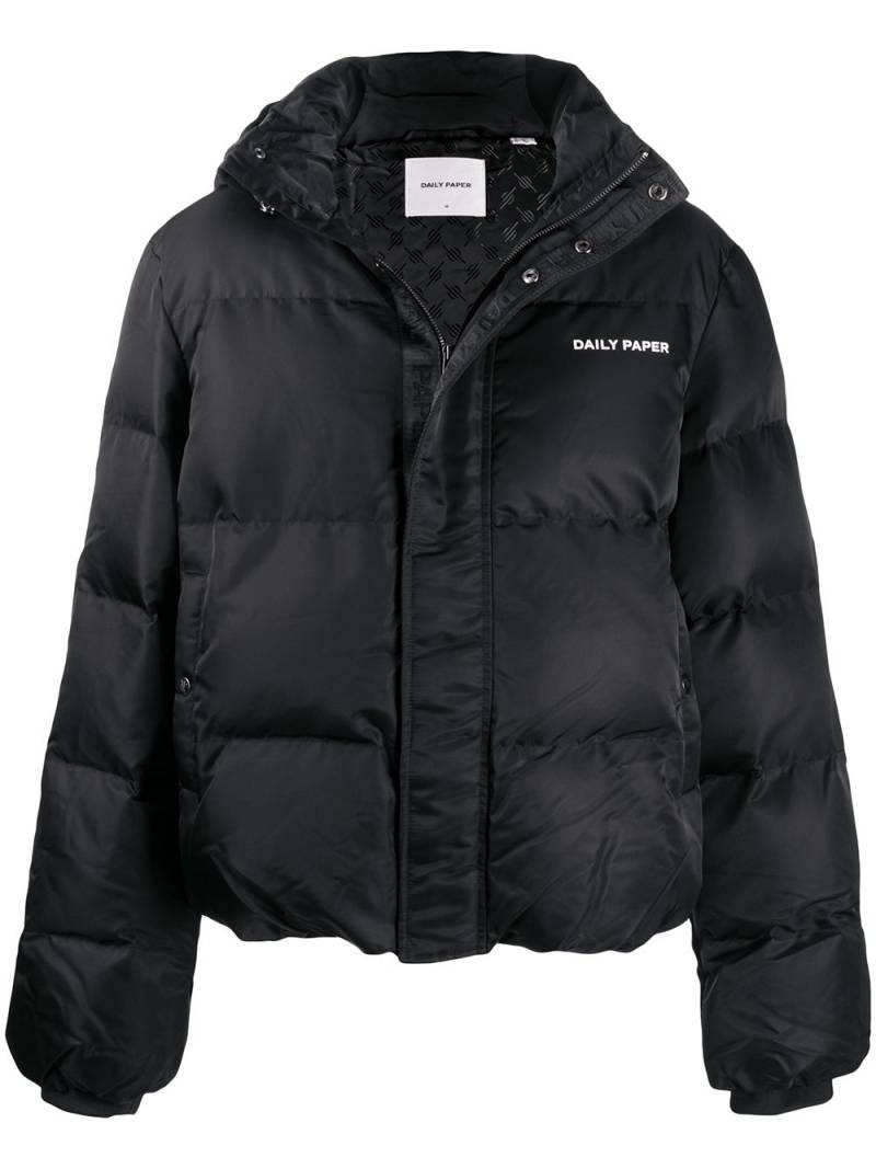 Daily Paper logo-print down jacket - Black von Daily Paper