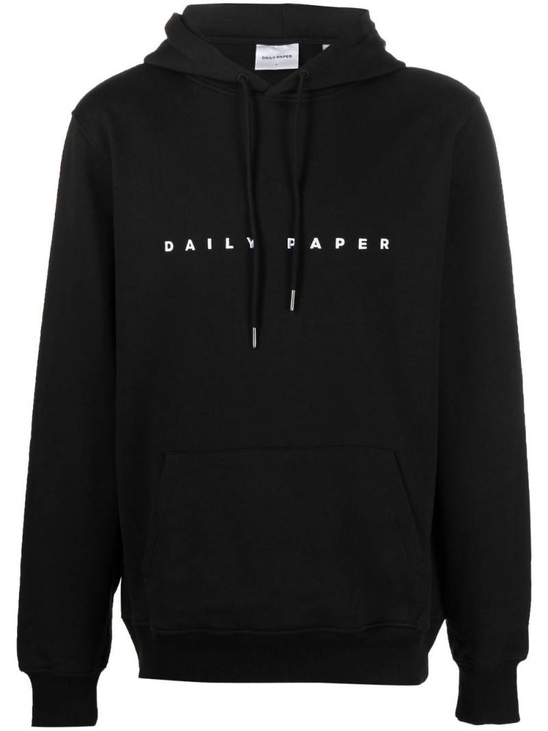 Daily Paper logo-print drawstring hoodie - Black von Daily Paper