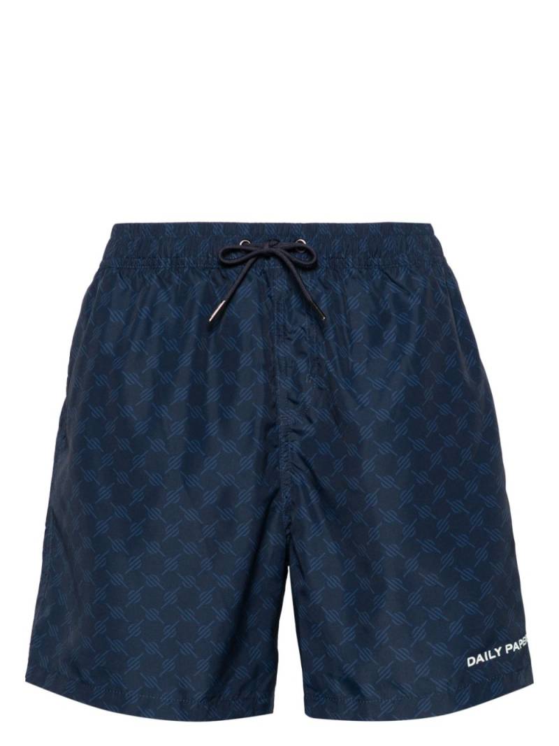 Daily Paper monogram-print swim shorts - Blue von Daily Paper