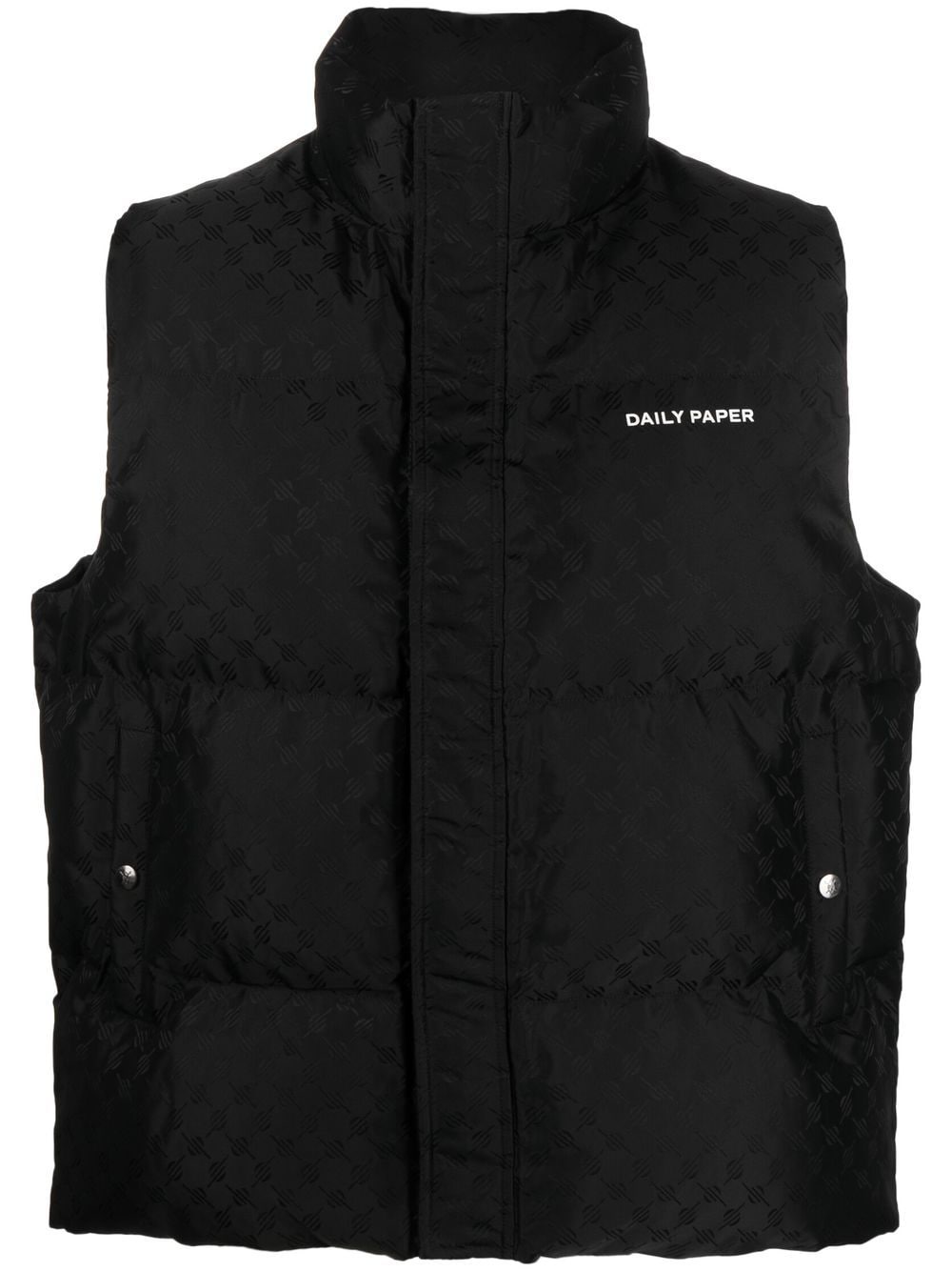 Daily Paper monongram Pondo padded gilet - Black von Daily Paper