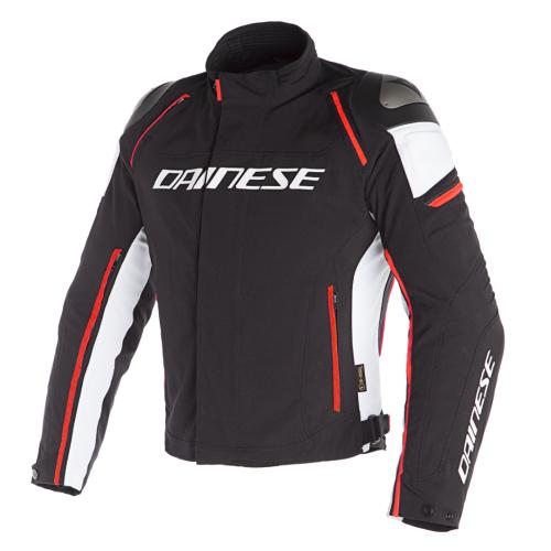 Dainese D-DRY Jacke RACING 3 - schwarz-weiss-fluo rot (Grösse: 48) von Dainese