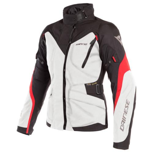 Dainese Damen D-DRY Jacke TEMPEST 2 - hellgrau-schwarz-rot (Grösse: 46) von Dainese