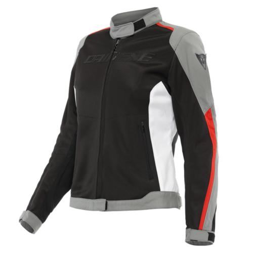 Dainese Damen Jacke D-Dry Hydraflux 2 Air - schwarz-grau-rot (Grösse: 40) von Dainese