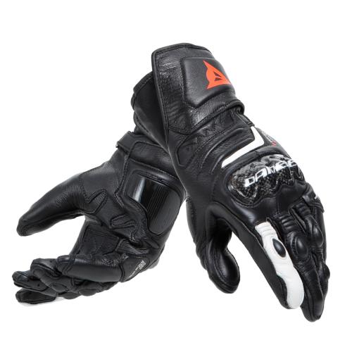 Dainese Damen Lederhandschuh Carbon 4 Lang - schwarz-weiss (Grösse: L) von Dainese