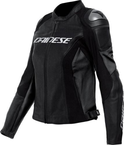 Dainese Damen Lederjacke Racing 4 - schwarz (Grösse: 46) von Dainese