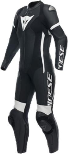 Dainese Damen Lederkombi perf. 1-tlg. Grobnik - schwarz-weiss (Grösse: 38) von Dainese