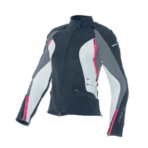 Dainese Damen TEX Jacke ARYA - schwarz-grau-rosa (Grösse: 44) von Dainese