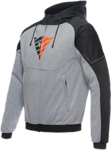 Dainese Hoodie mit Reissverschluss Daemon-X Safety - grau-schwarz-fluo (Grösse: 46) von Dainese