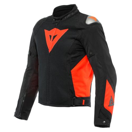 Dainese Jacke Energyca Air Tex - schwarz-fluo rot (Grösse: 48) von Dainese