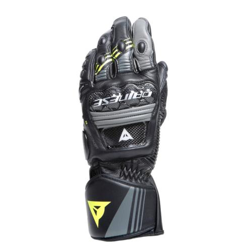 Dainese Lederhandschuhe Druid 4 - schwarz-grau-fluo gelb (Grösse: M) von Dainese