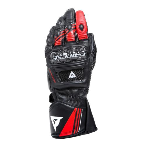 Dainese Lederhandschuhe Druid 4 - schwarz-rot-weiss (Grösse: 2XL) von Dainese