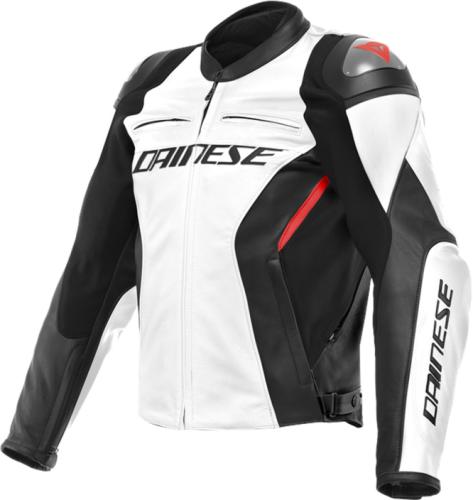 Dainese Lederjacke Racing 4 - weiss-schwarz (Grösse: 52) von Dainese