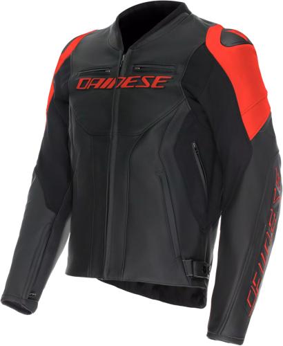 Dainese Lederjacke Racing 5 - schwarz-fluo rot (Grösse: 50) von Dainese