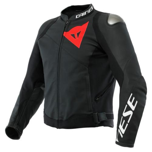 Dainese Lederjacke Sportiva schwarz - matt-schwarz (Grösse: 48) von Dainese