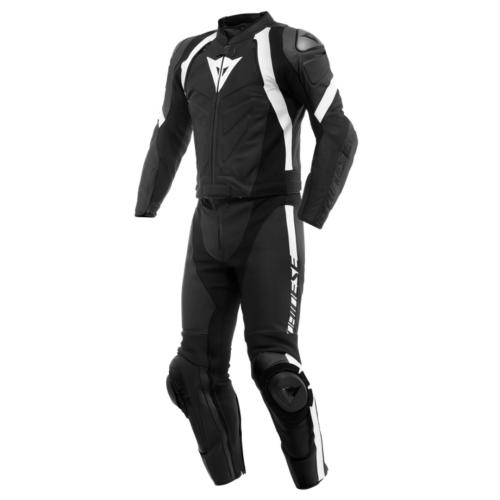 Dainese Lederkombi 2 tlg Avro 4 - schwarz matt-weiss (Grösse: 48) von Dainese