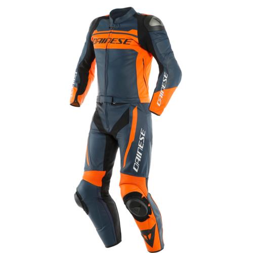 Dainese Lederkombi 2-tlg. MISTEL - dunkelblau-orange (Grösse: 48) von Dainese