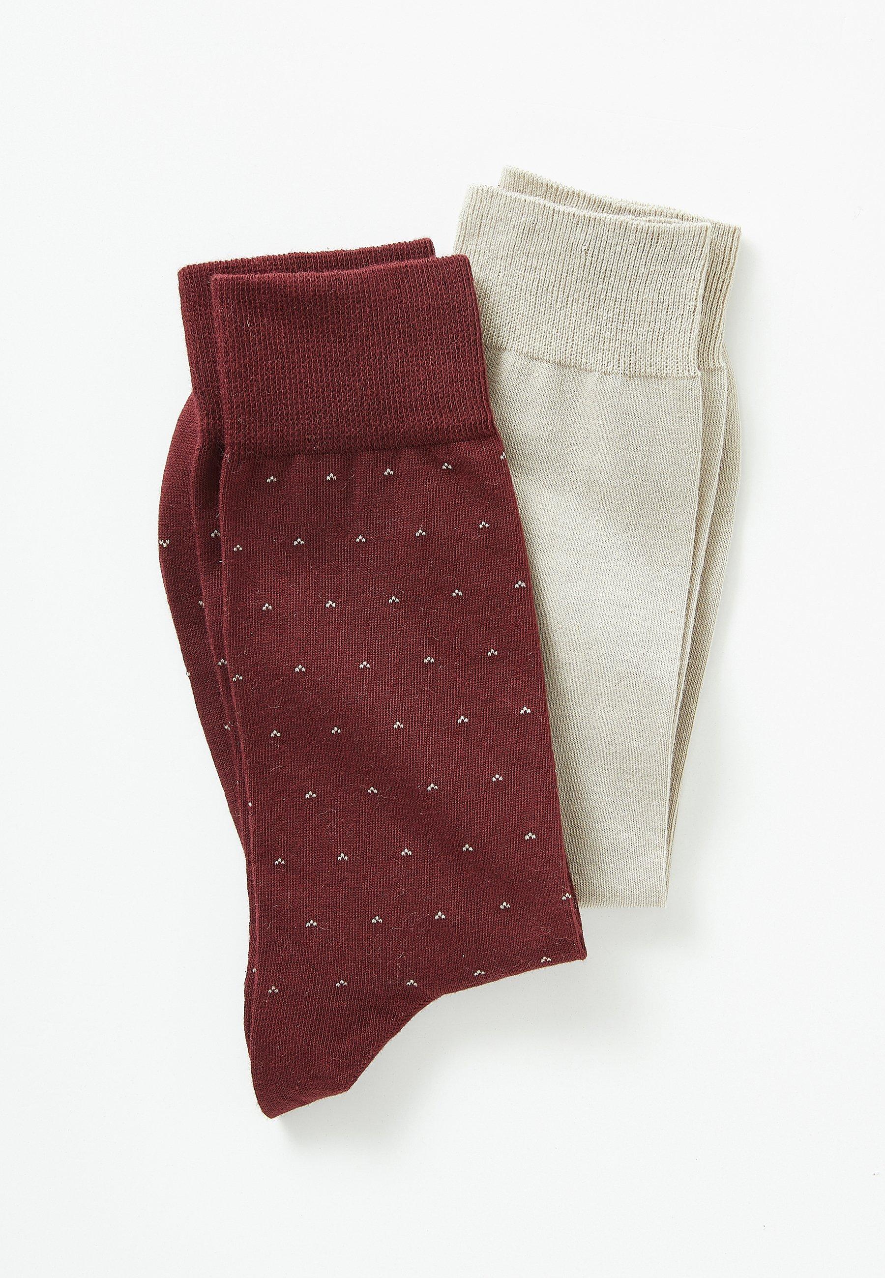 2er-pack Socken Mit Merinowolle. Herren Rot 39-41 von Damart