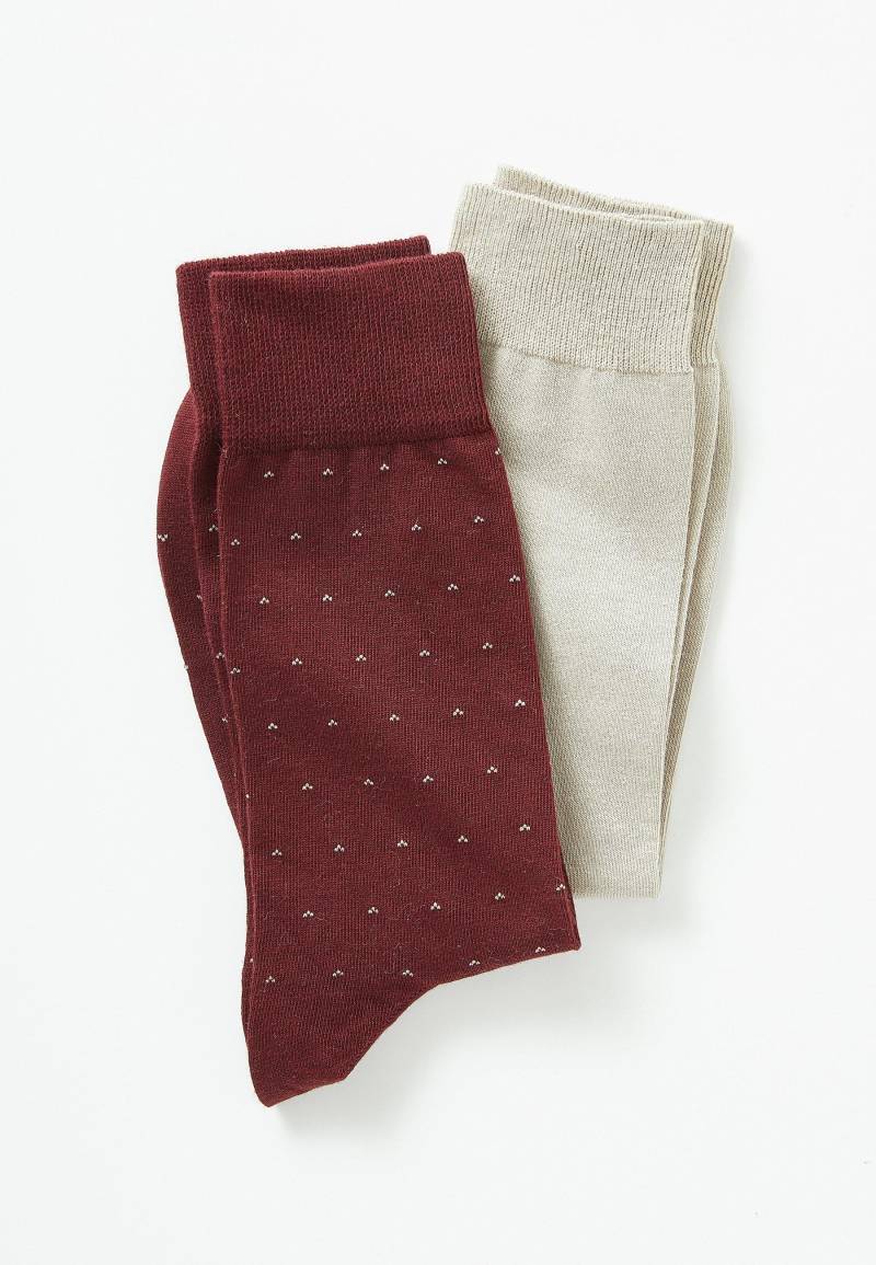 2er-pack Socken Mit Merinowolle. Herren Rot 42-44 von Damart