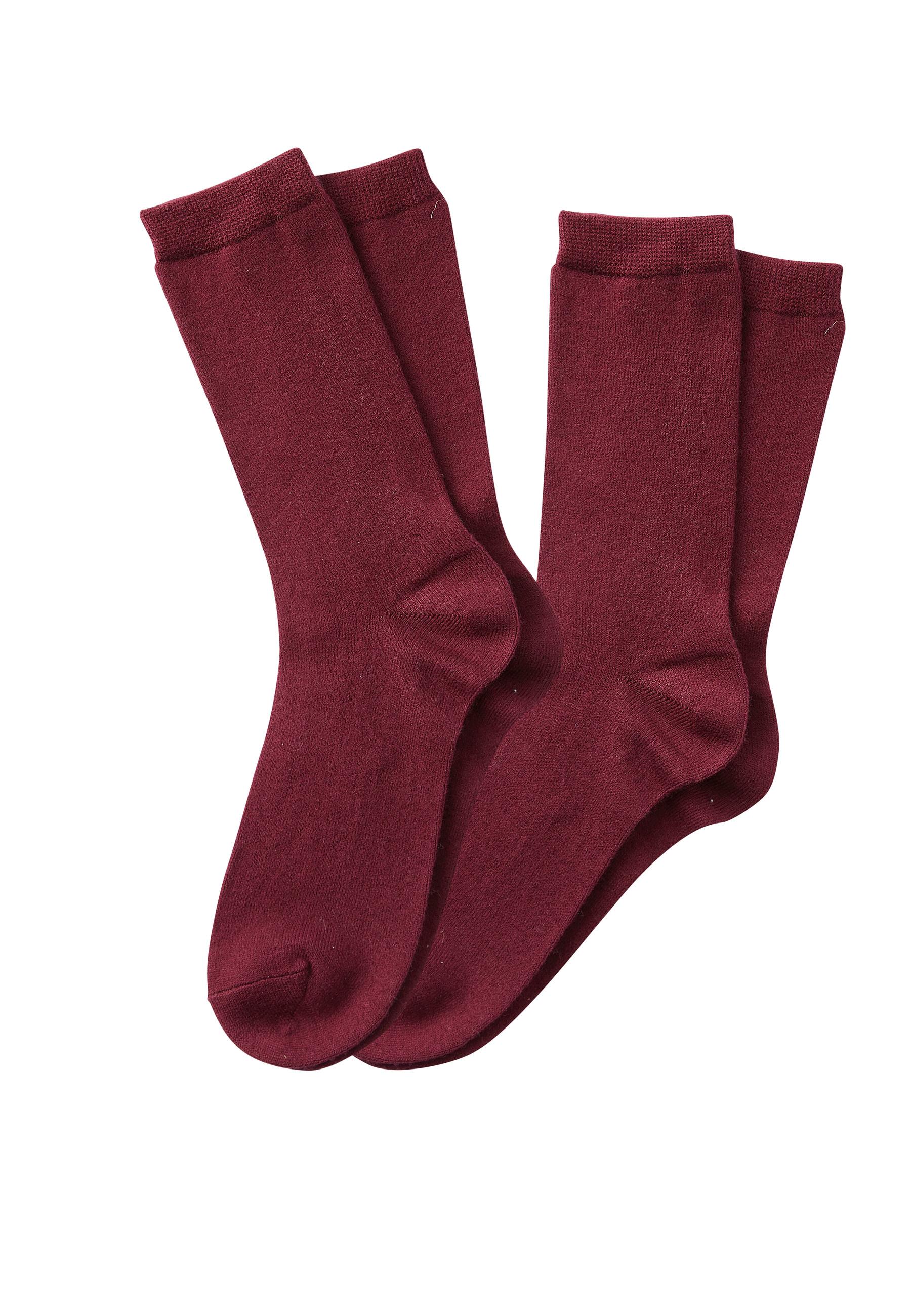 2er-pack Wadensocken Mit Kaschmir Herren Rot 39-41 von Damart