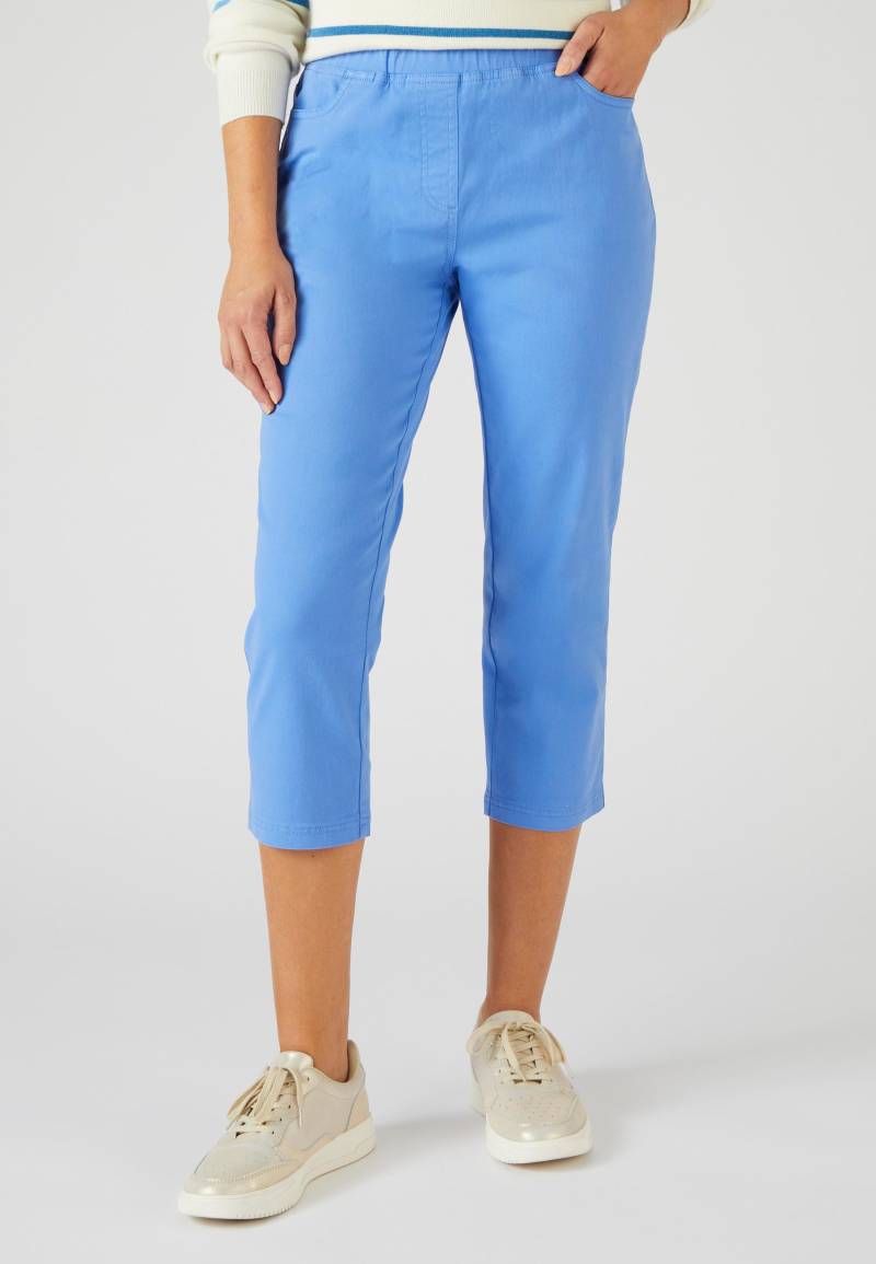 3/4-hose Aus Weichem, Leichtem Gabardinestretch, 98 % Baumwolle. Damen Blau 36 von Damart