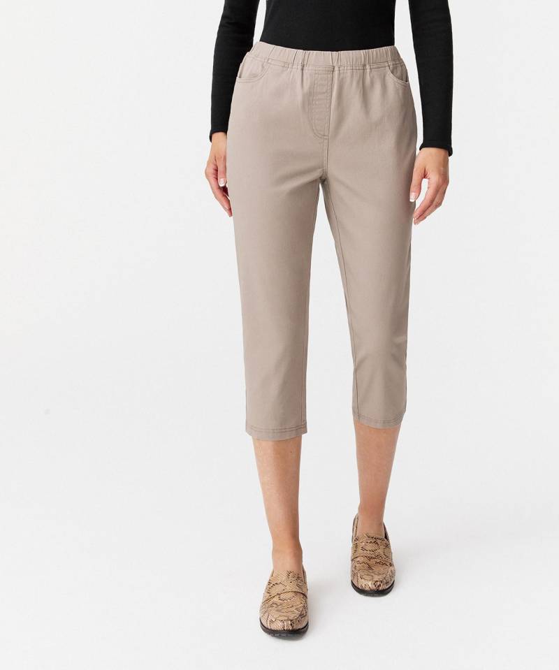 3/4-hose Aus Weichem, Leichtem Gabardinestretch, 98 % Baumwolle. Damen Braun 38 von Damart