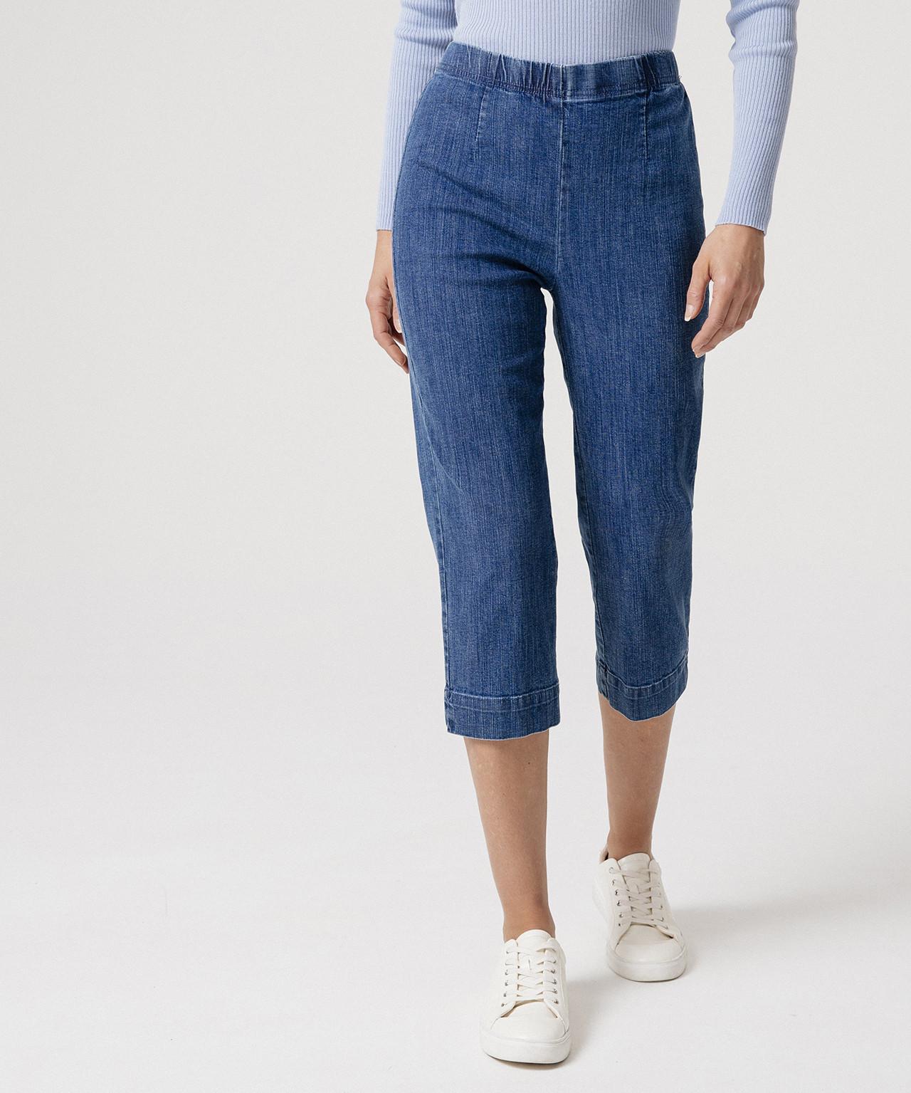 3/4-hose Mit Bauch-weg-effekt. Damen Blau 36 von Damart