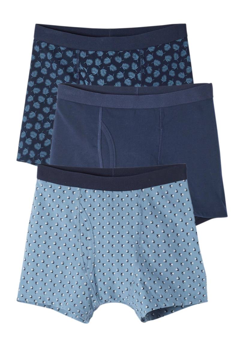 3er-pack Boxershorts Mit Eingriff. Herren Blau M von Damart