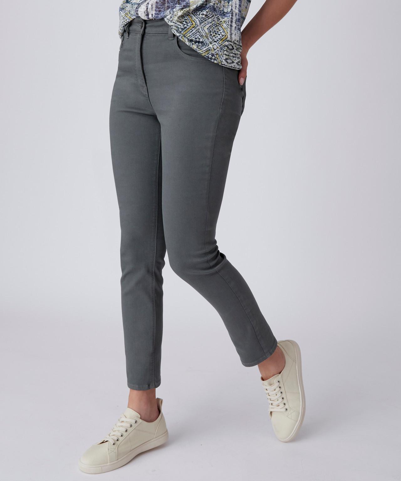 7/8-slim-jeans, Perfect Fit By . Damen Grün 36 von Damart