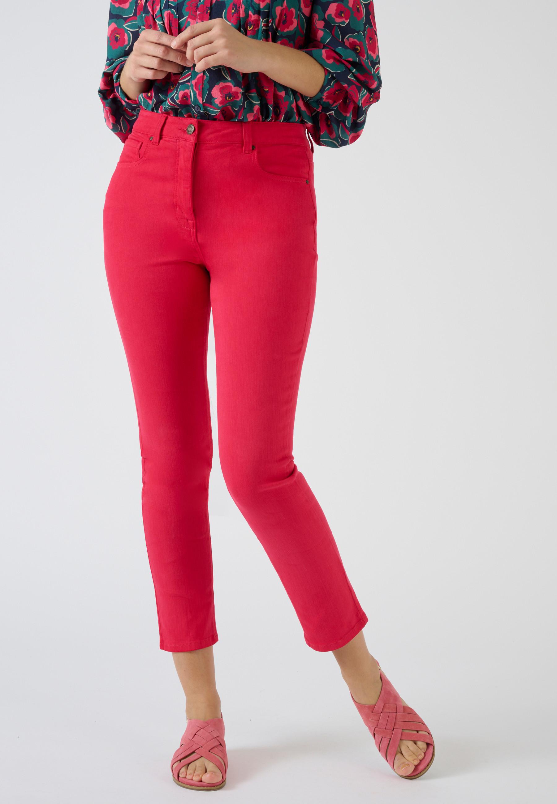 7/8-slim-jeans, Perfect Fit By . Damen Rosa 42 von Damart