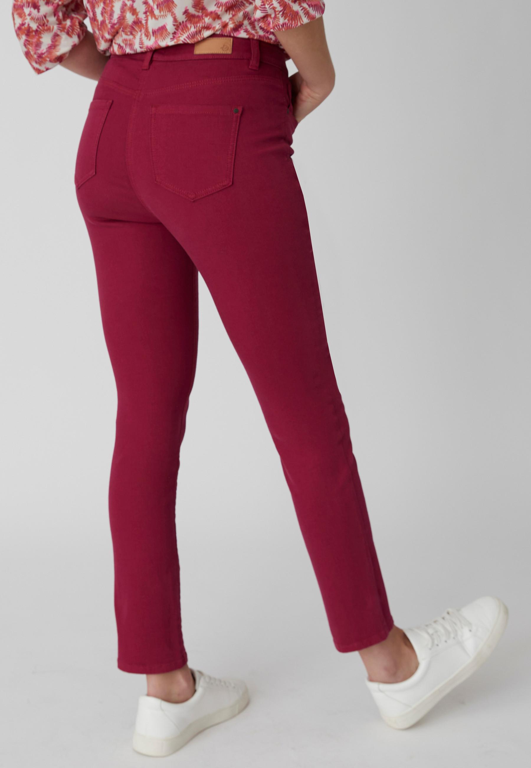 7/8-slim-jeans, Perfect Fit By . Damen Rot 36 von Damart