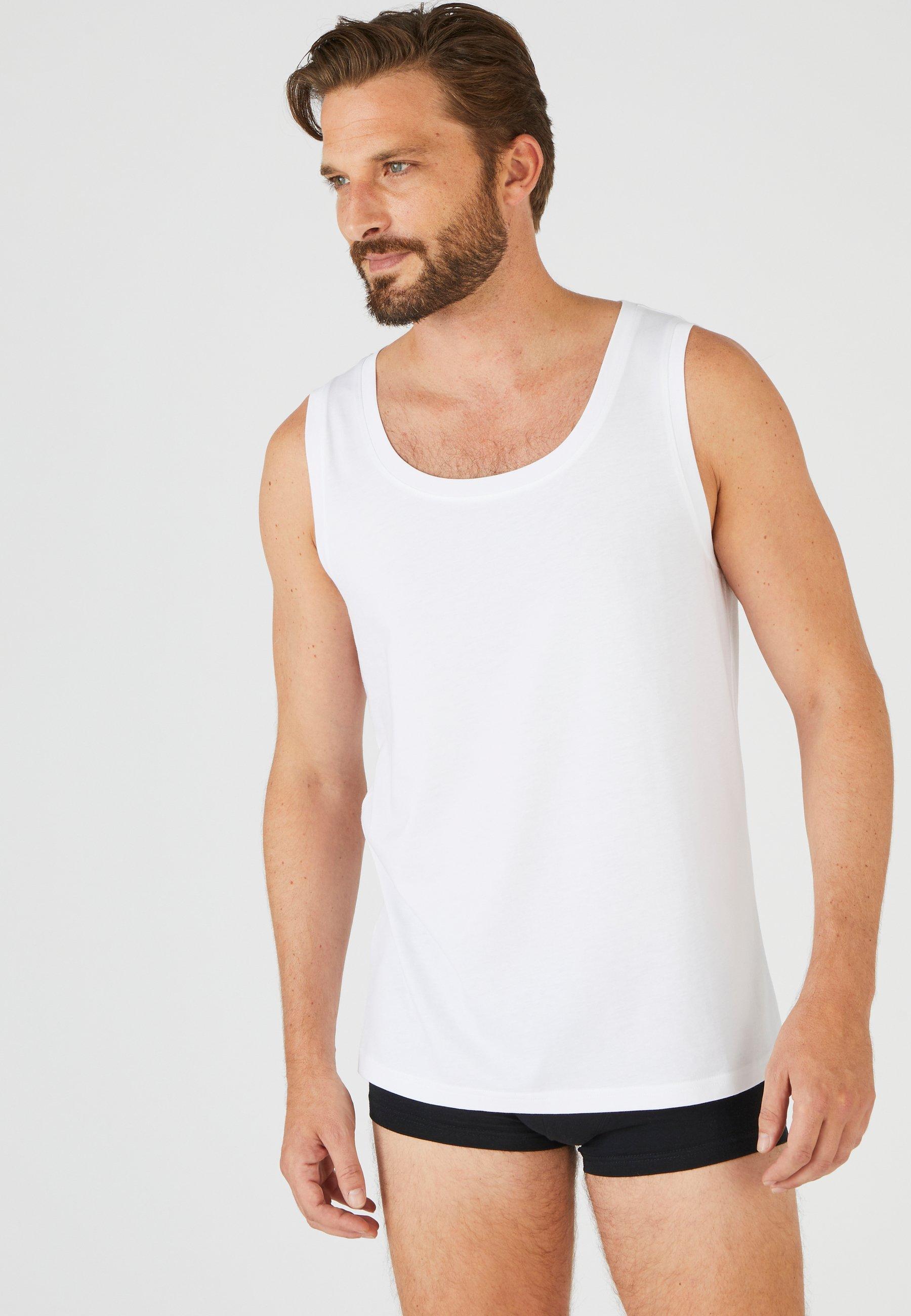 Achselshirt. Herren Weiss L von Damart