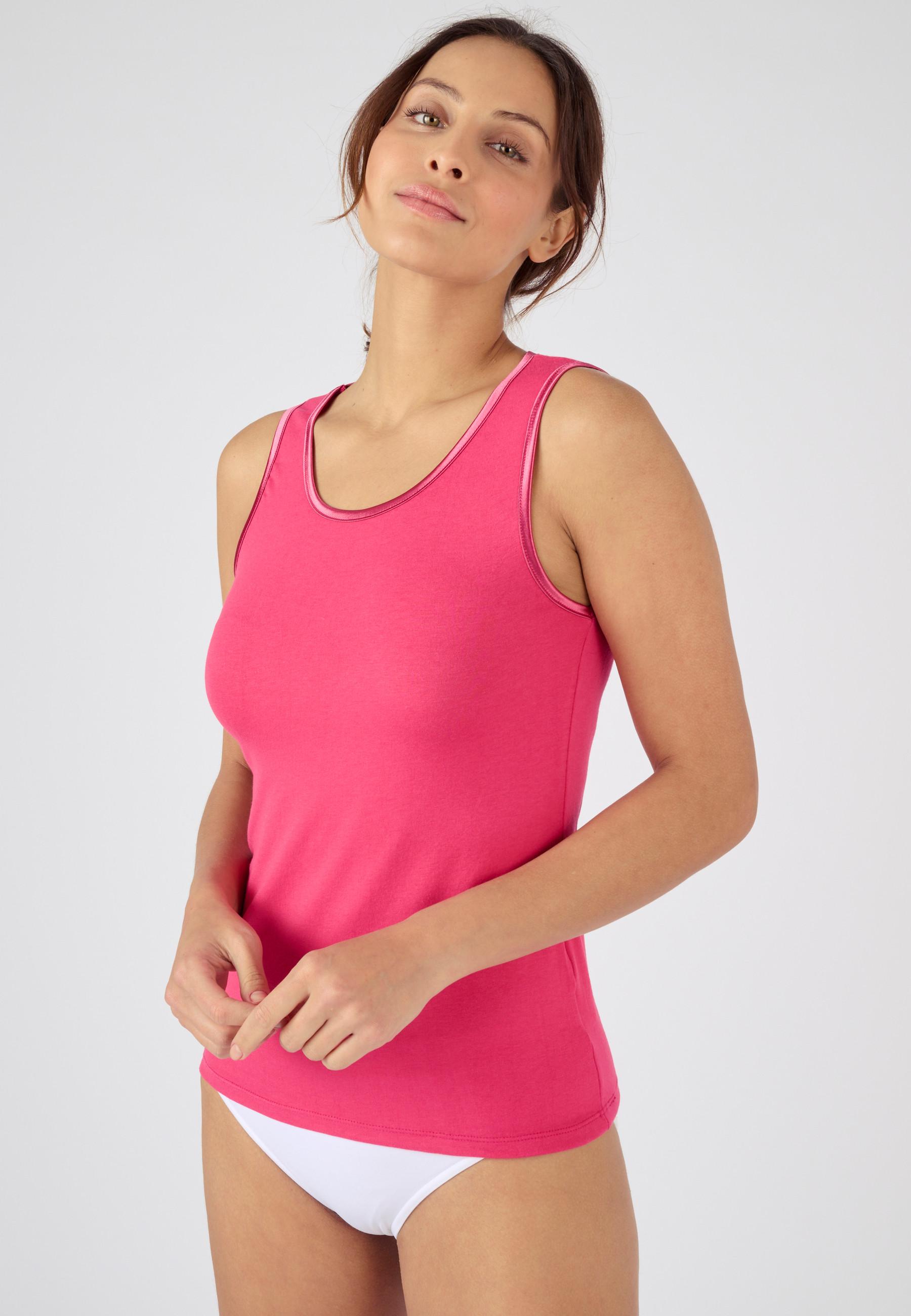 Achselshirt Thermolactyl Sensitive, Wärmegrad Soft 2 Mit Satin-paspel. Damen Rosa 46/48 von Damart