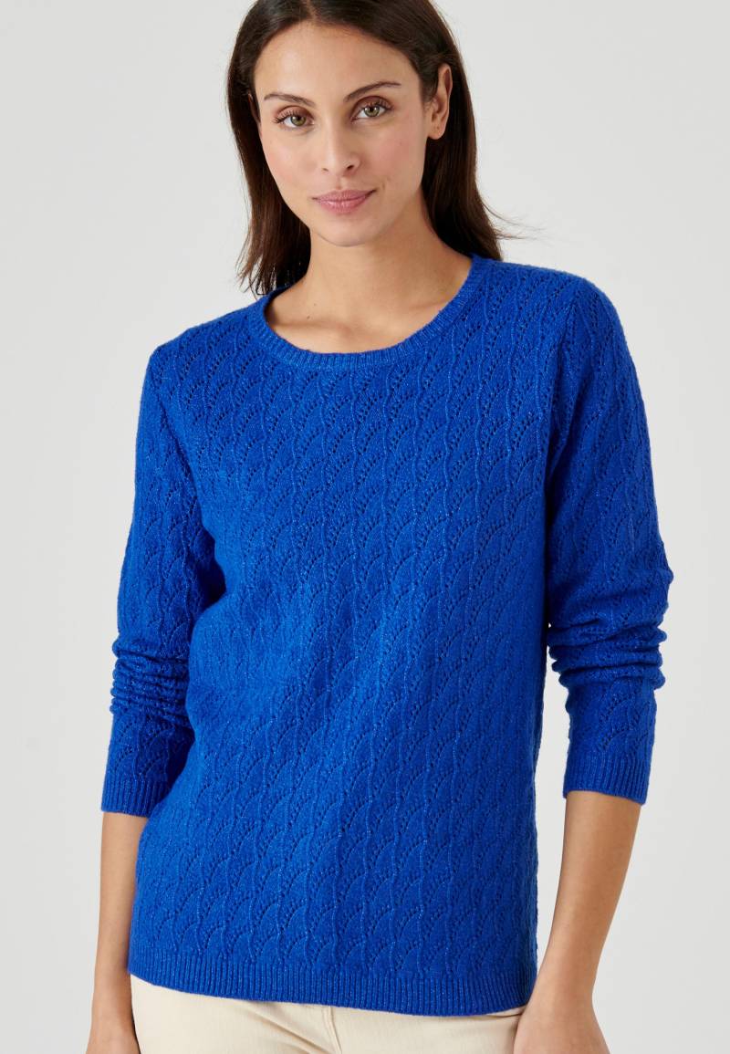 Ajour-strickpullover Damen Blau 42/44 von Damart