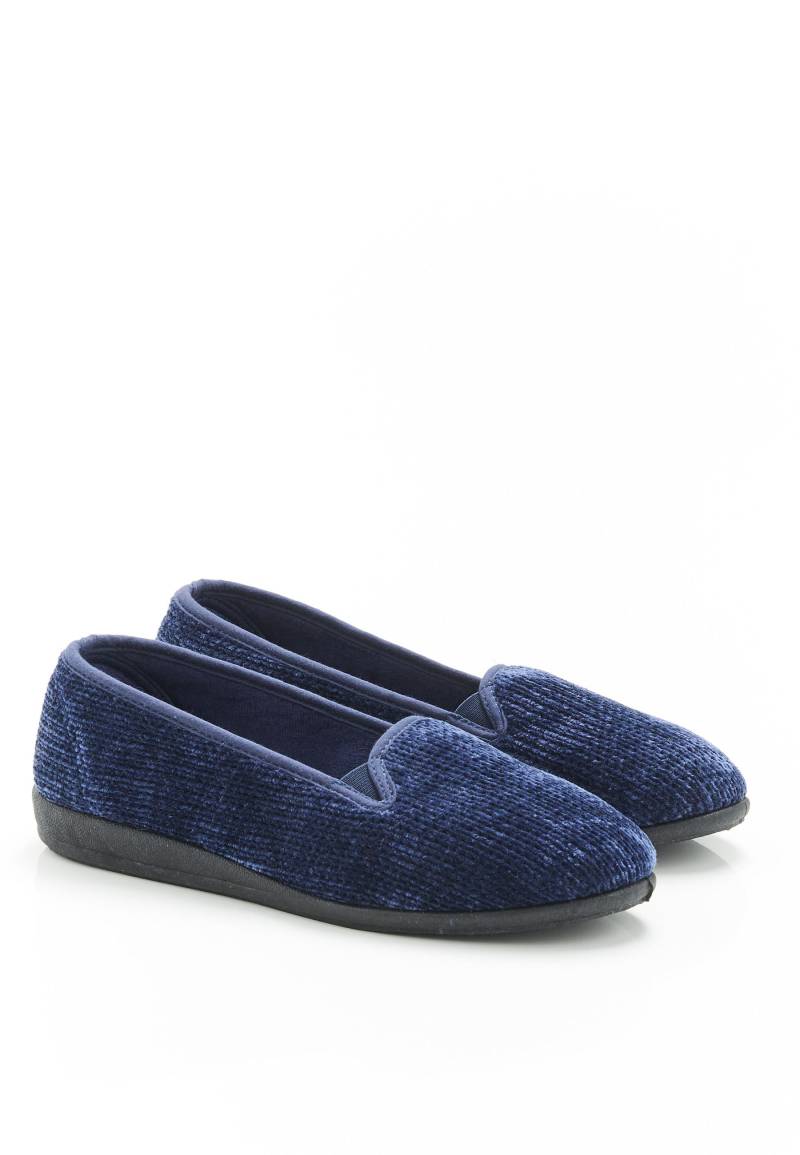 Ballerinas In Feincordoptik, Mit Formgedächtnis. Damen Blau 36 von Damart