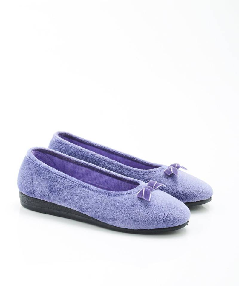 Ballerinas In Samt-optik. Damen Blau 35 von Damart