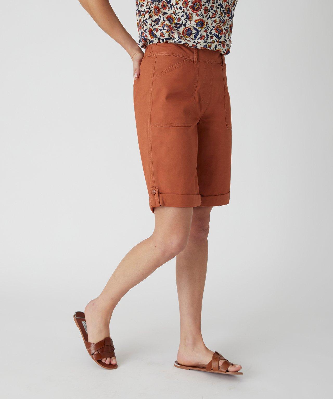 Bermudas, In Shorts Verwandelbar. Damen Braun 40 von Damart